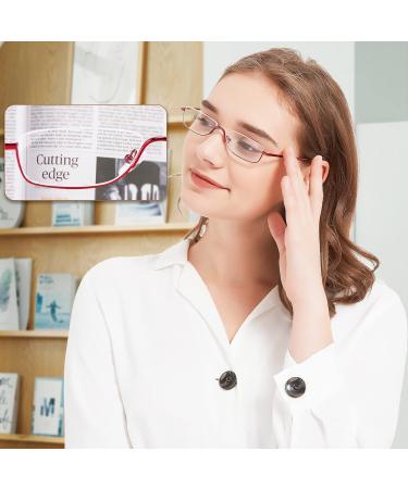 Shop EYEGUARD Half Frame Reading Glasses | Lightweight Metal 2.0 Diopters for Men & Women - International Shipping Available - Buy Online on GoSupps.com