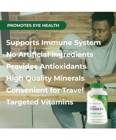Youngevity Ultimate Vision FX - Eye Vitamin & Mineral Supplement Blend - Lutein CoQ10 Vitamins A C E Zinc Chromium Selenium for Eye Health (60 Capsules) 60 Count (Pack of 1) - Buy Online on GoSupps.com