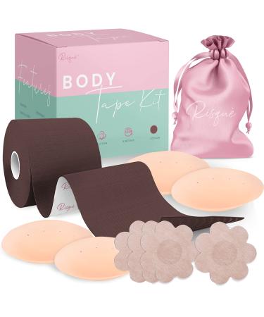 Chest Brace Kit Achieve Chest Brace Lift & Contour | Sticky Tape Waterproof Sweat-Proof Bob Tape