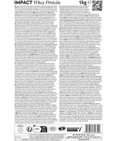 My Protein Impact Whey Prot ine Saveur Chocolat Brownie 1 kg - Buy Online on GoSupps.com