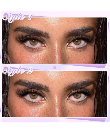 Boahankuke 2 Style Cluster Lashes Extension Kit - D Curl Natural Individual Volume Eyelashes with Bond and Seal Glue - 200PCS 10-18MM - Buy Online on GoSupps.com