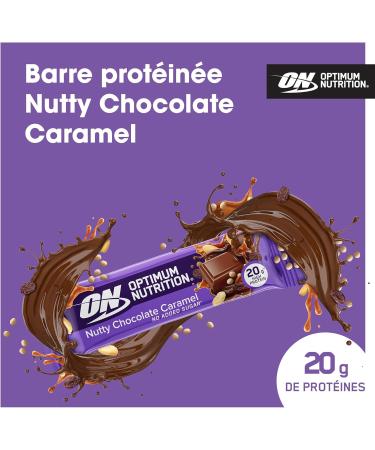 Optimum Nutrition Fruit & Nut Crisp Bar (10x70g) Nutty Chocolate Caramel - Buy Online on GoSupps.com