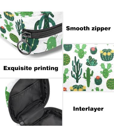 Blooming Cactus Women's Napkin Storage Bag | Portable Menstrual Cup & Bandage Holder | Eco-Friendly Female Menstruation Essentials - Buy Online on GoSupps.com