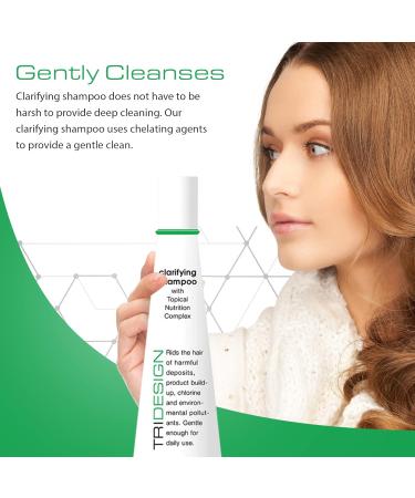 TRI Design Hair Care Clarifying Shampoo - Deep Cleansing Liquid Shampoo for Buildup & Impurities - Perfect Everyday Hair Care - 10.5 fl. oz - Buy Online on GoSupps.com