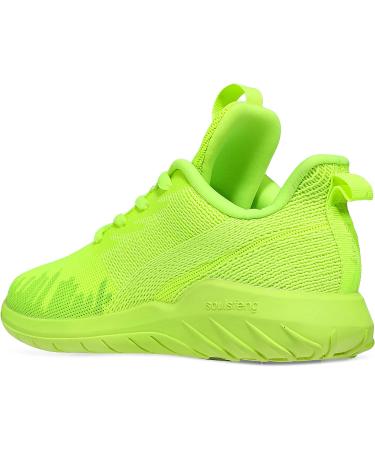 Soulsfeng Kids Tennis Shoes | Lightweight Breathable Boys Running Shoe | Fashion Walking Sneakers for Girls | Size 1.5 Little Kid | Green - Buy Online on GoSupps.com