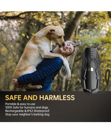Bubbacare Anti Barking Device Handheld Ultrasonic Dog Bark Deterrent Dog Barking Control Devices Rechargable Dog Barking Deterrent Dog Training Safe 5M Range for All Dogs - Buy Online on GoSupps.com