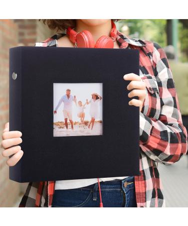 Miaikoe 6x4 Photo Album - Large Capacity Family Wedding Anniversary Linen Book - 1000 Pockets for 10x15cm Photos - Black - Buy Online on GoSupps.com