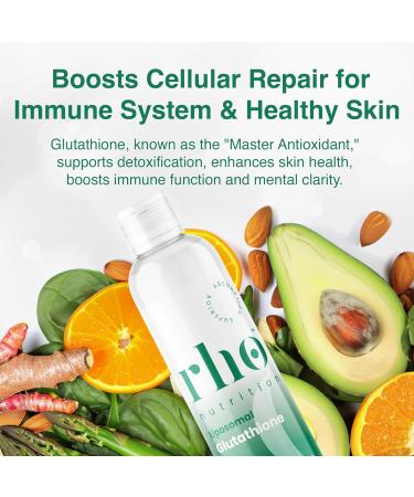 Liposomal Glutathione - Ultra High Absorption Liquid Supplement for Detox Immune Support Skin Health & Mental Clarity - Shop Internationally - Buy Online on GoSupps.com