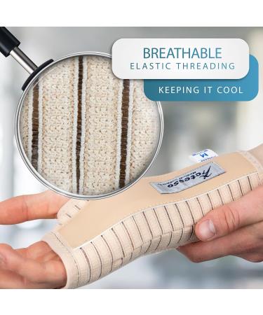 u201cActesso Breathable Wrist Support Brace Splint - Carpal Tunnel & Tendonitis Relief - Beige Large Left - Pack of 1u201d - Buy Online on GoSupps.com