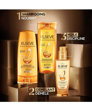 L'Or al Paris Els ve Huile Extraordinaire Routine: 1x Amla Shampoo for Curly and Very Dry Hair + 2x Ecopacks Refills - Amla Oil - Buy Online on GoSupps.com