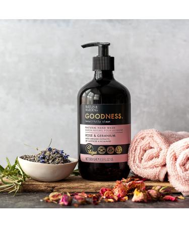 Baylis & Harding Goodness Hand Wash Bundle: 3 x 500 ml Sea Kelp & Peppermint & 3 x 500 ml Rose & Geranium (6 bottles) - Vegan Friendly 500.00 ml (Pack of 6) Hand Wash Bundle - Buy Online on GoSupps.com