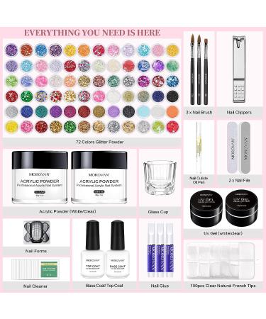 Morovan Acrylic Nail Kit - Complete Professional Nail Kit for Beginners - DIY Nail Extension Set for Starters - Buy Online on GoSupps.com