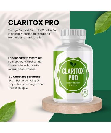  SUPPLEMENT PARADISE Claritox Pro Vertigo Support 1 Month 60 Capsules - Buy Online on GoSupps.com