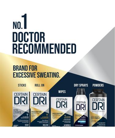 Certain Dri Clinical Antiperspirant Deodorant Dry Spray 4.2 oz 3 Pack - Fast Acting Protection for Men and Women - Buy Online on GoSupps.com