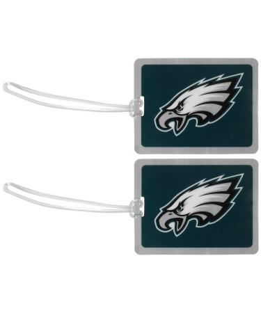 NFL Philadelphia Eagles Vinyl Luggage Tag, 2pk, Blue