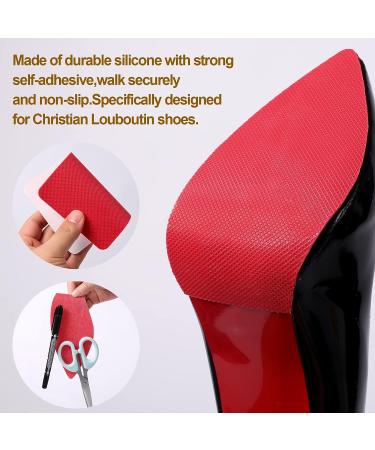 BHXANZOU Red Bottom Shoe Protectors - 4 Pcs Self-Adhesive Anti-Slip Grips for Women's Shoes - Buy Online on GoSupps.com
