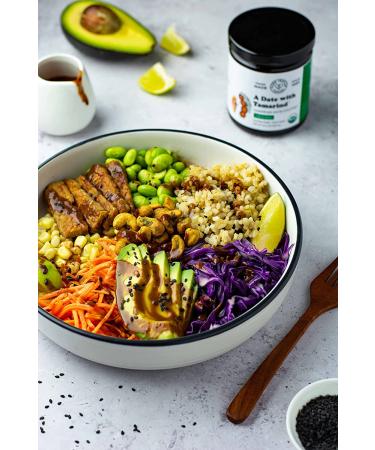 Organic Tamarind Date Chutney - Sweet & Sour Indian Preserve | Non-GMO, No Sugar Added | 11oz Glass Jar - Buy Online on GoSupps.com