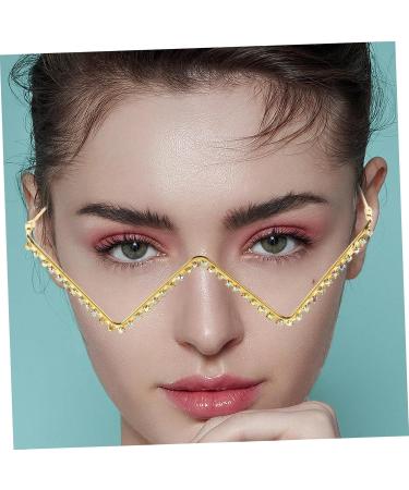Buy Hakidzel Decor Glasses Frame - Rhinestone Street Style European & American Design 14.8x14.2cm | International Shipping Available - Buy Online on GoSupps.com
