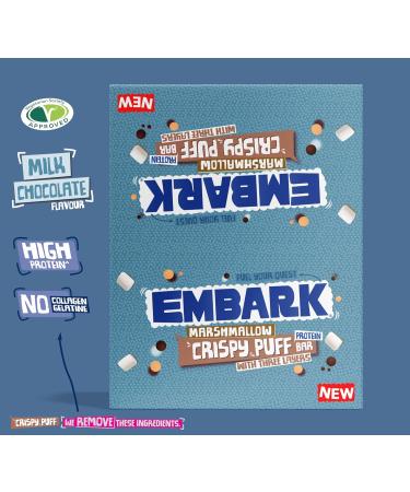 EMBARK Fit Food Protein Bar - Low Calorie High Energy Fiber - Vitamins - Minerals - White Chocolate - Lemon & Blueberry 13 x 57g - Buy Online on GoSupps.com