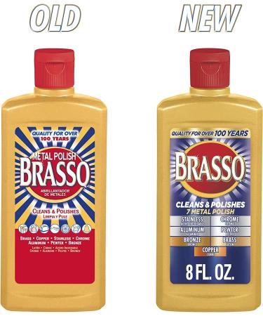 Brasso Multi-Purpose Metal Polish 8 oz - Top Quality Metal Cleaner - Buy Online on GoSupps.com