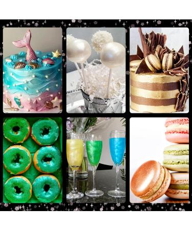 Edible Gold Glitter for Drinks & Desserts - Shimmering Food Coloring Powder (8G) for Cakes Chocolate Fondant - Buy Online on GoSupps.com