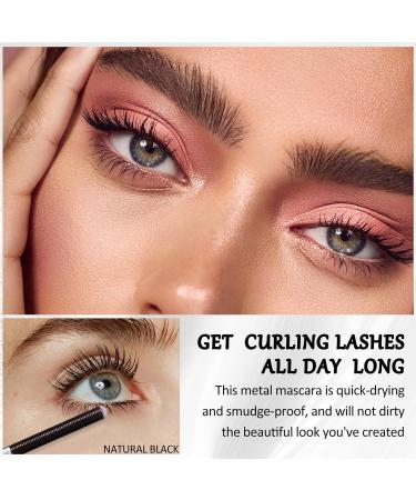  Prreal Metal Mascara Long Lasting Rod Mascara Non-Clumping Flake Bristle Less Smudge Proof 01 Black - Buy Online on GoSupps.com