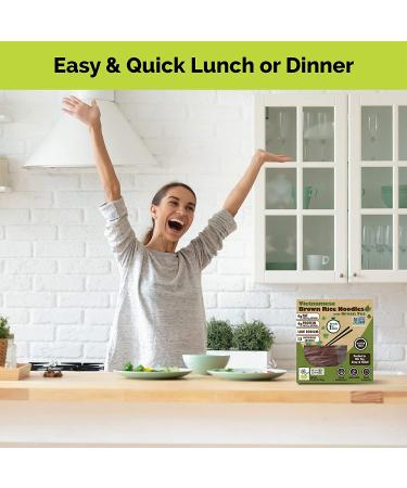 Brown Rice Noodles with Green Tea - Non-GMO Ramen Alternative for Pad Thai - 12 Servings by Star Anise Foods - Buy Online on GoSupps.com