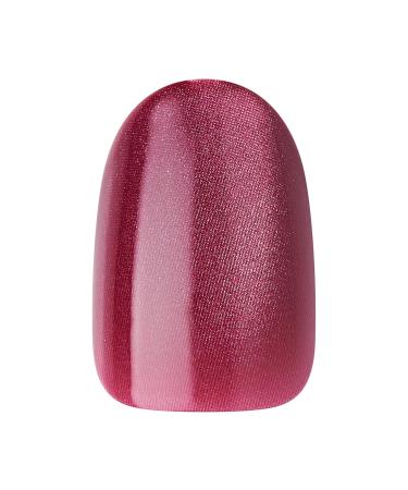 Buy KISS Gel Fantasy Press-On Nails - Red Oval Short Size | Includes Glue Manicure Stick & Mini File - Buy Online on GoSupps.com