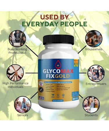 Glyco Max Fix Gold All Natural Formula to Maintain Healthy Levels Maximum Strength Daily Formula Blood Reviews (1 Pack - 60 Capsules) (2) - Buy Online on GoSupps.com