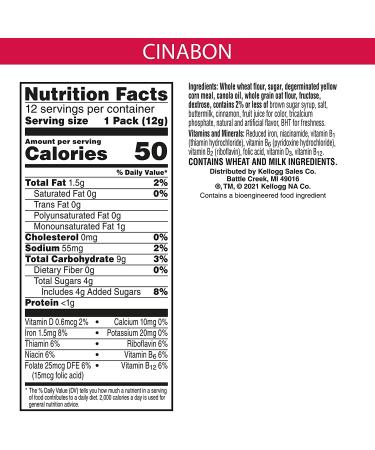 Kellogg's Cinnabon Jumbo Snax Cinnamon Roll Cereal Snacks 20.2oz Case (4 Count) - Buy Online on GoSupps.com
