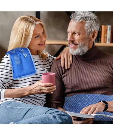 Atsuwell Microwave Heating Pad & Gel Ice Pack Combo - 2 Packs 14x7.5 for Hot Cold Therapy - Buy Online on GoSupps.com