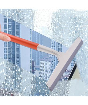 Frifer Window Scrubber - Glass Shower Scrubber - Portable Household Cleaning Tools Window Squeegee Cleaning Squeegee for Shower Doors Tiles Bathroom Orange - Buy Online on GoSupps.com