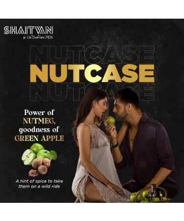 Shaitaan The Nutcase Intimate Perfume for Men | Long-Lasting Nutmeg & Green Apple Fragrance | Delayed Perfume with Strong & Fresh Scent 15ml - Buy Online on GoSupps.com