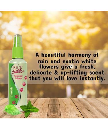 Pet Silk Rainforest Cologne 11.6 oz - Dog & Cat Deodorant Perfume Spray | Conditioning & Deodorizing | Clean & Fresh Fragrance | Grooming Perfume for Pets - Buy Online on GoSupps.com