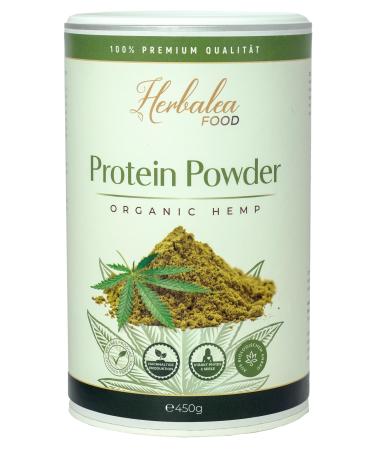 Herbalea Organic hemp protein 450 g organic vegan Omega 3 and 6 complete amino acid profile