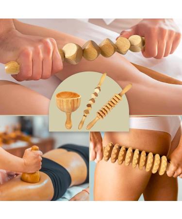 Ultimate Massage Set for Body Therapy | Relaxing Wood Massage & Anti-Cellulite Roller | Lymphatic Drainage & Muscle Relief - Buy Online on GoSupps.com