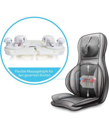 Comfier Shiatsu Massage Seat Support - Kneading Rolling Vibration & Heat for Neck Shoulder Back & Thighs | Perfect Father's Day Gift - Buy Online on GoSupps.com