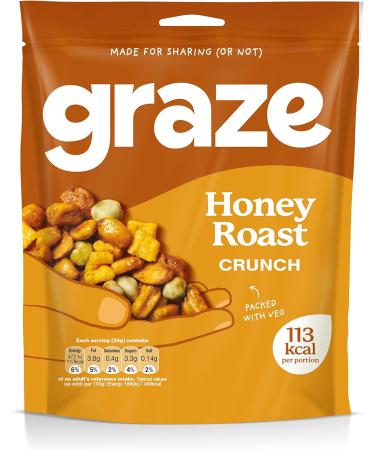 Graze Healthy Snacks - Honey Roast Crunch Mixed Sharing Snacks 100g - Buy Online on GoSupps.com