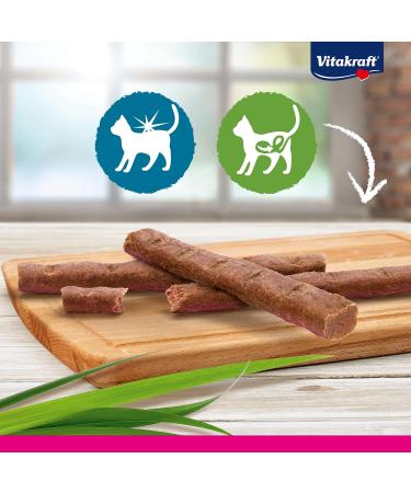 Vita Power Cat Stick Treats - Healthy Meaty Mini Sticks with Plaice & Omega 3 for Gorgeous Fur | 20 Pack - Buy Online on GoSupps.com