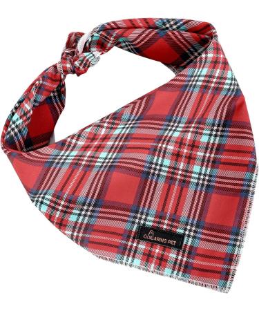 Christmas Dog Bandana - Red Checked Neckerchiefs for Small to Large Dogs & Cats | Aring Pet Accessories - Buy Online on GoSupps.com
