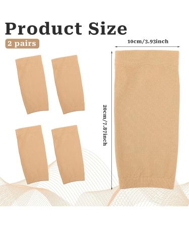Mozeat Tattoo Sleeve Cover Up - 2 Pairs Forearm Tattoo Sleeves for Women and Men, Nude Color, 7.9 X 3.9 Inch - Buy Online on GoSupps.com