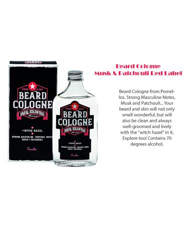 Pomellos Eau de Cologne by eeose (Beard Cologne - Musk& Patchouli Red Label 250ml) Beard Cologne - Musk& Patchouli Red Label 8.5 Fl Oz (Pack of 1) - Buy Online on GoSupps.com