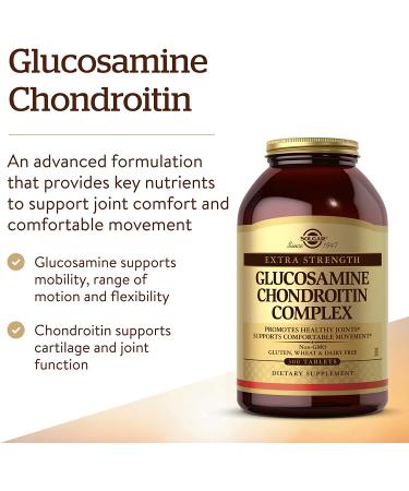 Solgar Extra Strength Glucosamine Chondroitin Complex - 300 Tablets for Joint Health - Buy Online on GoSupps.com