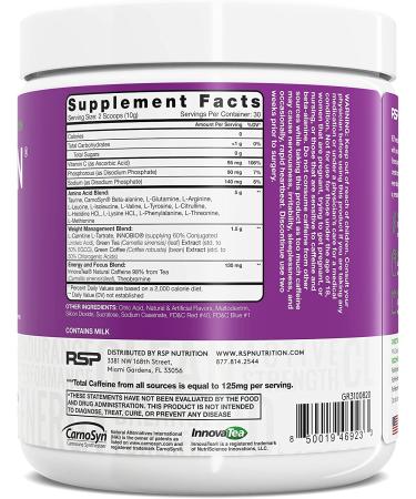 AminoLean Pre Workout Powder - Energy Boost & Weight Management with BCAA Amino Acids, Natural Caffeine - 30 Servings - Buy Online on GoSupps.com