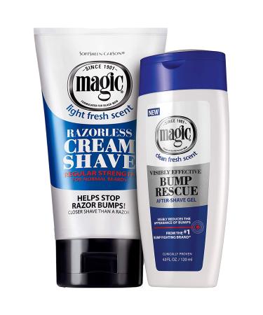 SoftSheen-Carson Magic Razorless Shaving Cream for Men - 6 oz Hair Removal Depilatory Cream - Regular Strength, Works in 4 Minutes - No Razor Needed - Buy Online on GoSupps.com