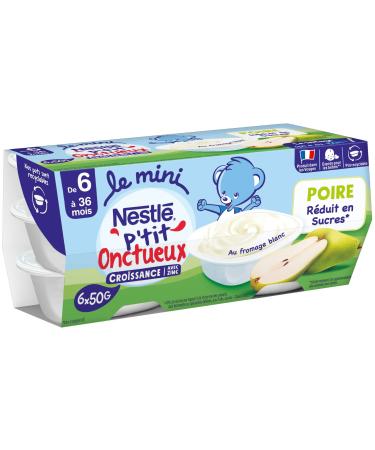 P'tit Smooth Mini Pear Growth 6 x 50 g