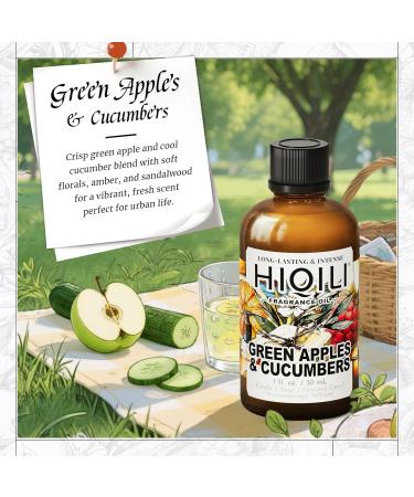 HIQILI 100ML Lavender Essential Oil and 30ML Green Apples & Cucumbers Fragrance Oil for DIY Diffuser - Buy Online on GoSupps.com