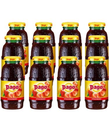 Pago Strawberry Juice 200ml (Case of 12) - Buy Online on GoSupps.com