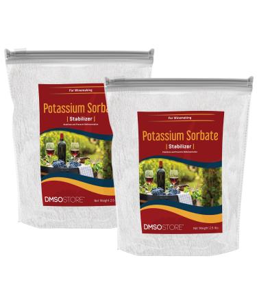 Potassium Sorbate Stabilizer for Wine Making | Powder 5 lb. Food-Grade Preservative for Longer Freshness and Extended Life Cycle