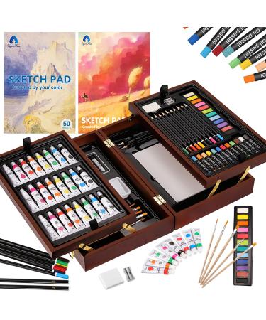 VigorFun Art Supplies, 240-Piece Drawing Art Kit, Gifts for Girls Boys  Teens, Art Set Crafts Case with Double Sided Trifold Easel, Includes Sketch